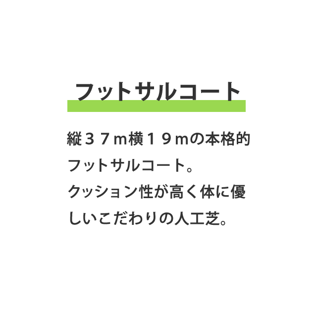 エムズフィールドのフットサルコート